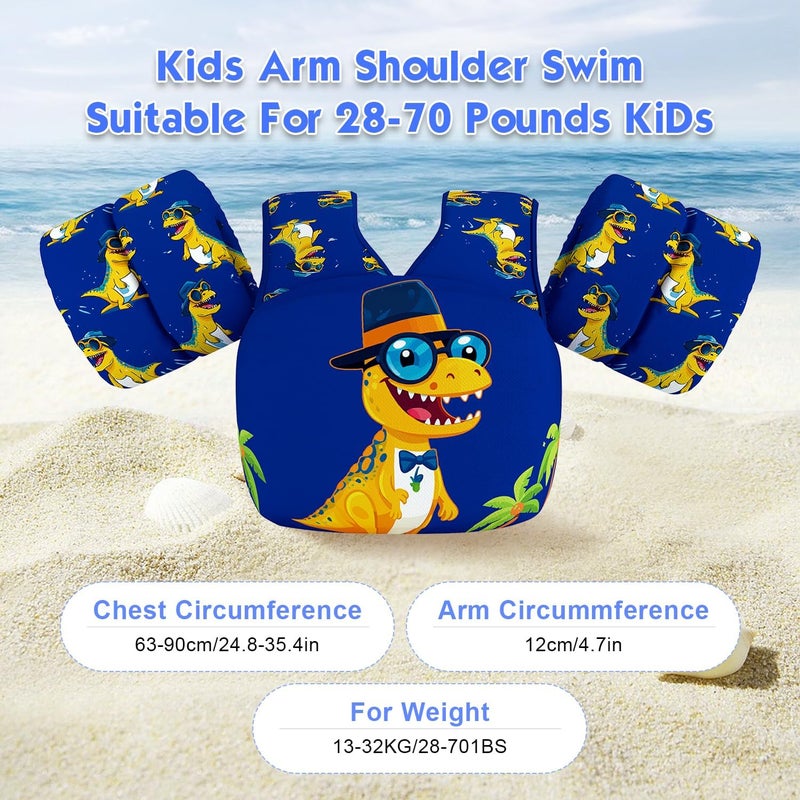 DOOHALO Kids Swim Floats for 28-70 Pounds Kid Arm Shoulder Float Vest Fit for 2-8 Years Older Boys Girls Toddler Baby Children - Image 3